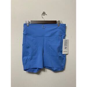 NWT Lululemon Fast & Free HR Shorts 6" Pockets Sz 10 MSRP $74 Pool Party Color